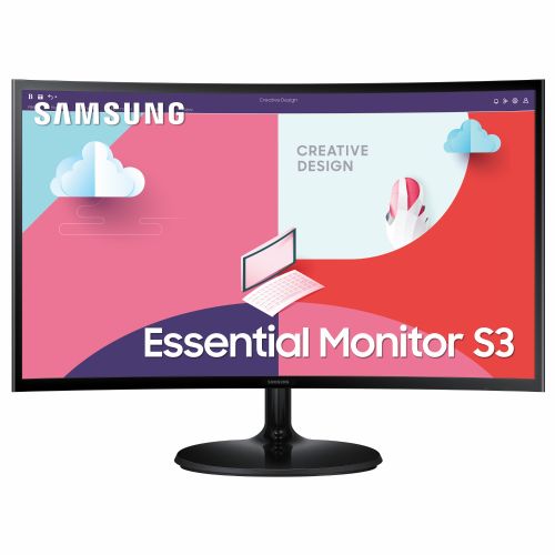Monitor Samsung LCD C27F364EAU 68,58 cm (27"), 1920x1080 (FHD), 250cd/m2, 16:9, 4ms, 75Hz, HDMI, VGA, črna