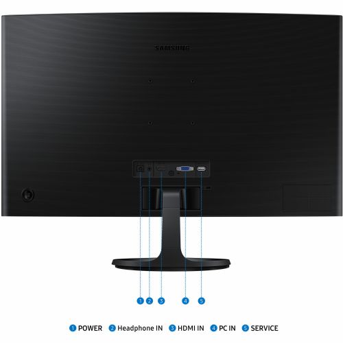 Monitor Samsung LS27D364GAU Essential S36GD 68,6 cm (27"), 1920x1080 (FHD), VA, 250 cd/m2, 16:9 4ms Full HD črna