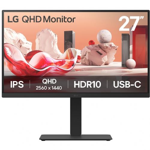 Monitor LG 27BA75QB-B 27", QHD 2560×1440, IPS, 100 Hz, USB-C, KVM, crni