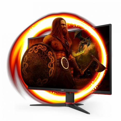 Monitor AOC Gaming G2 Q27G2E/BK 68,58 cm (27"), 2560x1440 (QHD), 250cd/m2, VA, 155Hz, 1ms, 2xHDMI DP črna/rdeča
