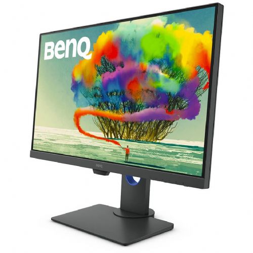 Monitor BenQ DesignVue PD2705Q 68,6 cm (27"), 2560x1440 (QHD), 16:9 5ms HDMI DisplayPort USB-C 65W, VESA vrtljivi zvočnik WQHD temno siv