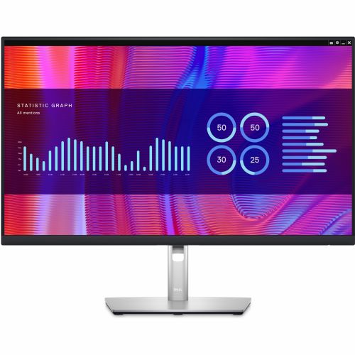 Monitor Dell P2723DE, 68,58 cm (27"), 2560 x 1440 (QHD), 16 : 9, 5 ms, 350 cd/m2, IPS, HDMI, DisplayPort, USB-C 90 W, VESA, pivot, črno-srebrn (kst125444)