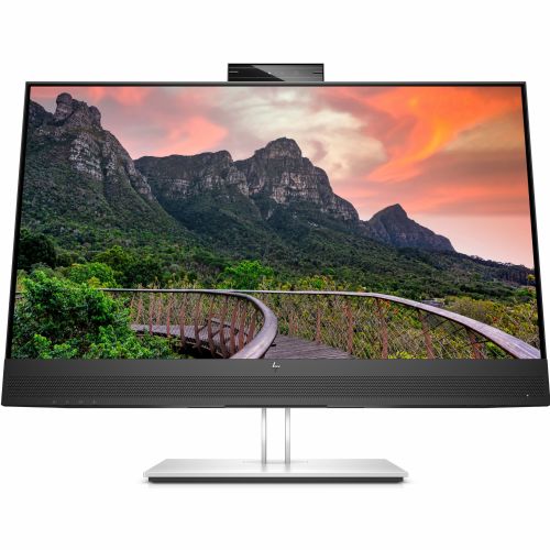 Monitor HP E27m G4 68,58 cm (27"), 2560x1440 QHD, IPS, 16:9, 300cd/m2, 75Hz, 5ms, HDMI, DP, USB-C 100W, Pivot, kamera, siva/črna (40Z29AA)