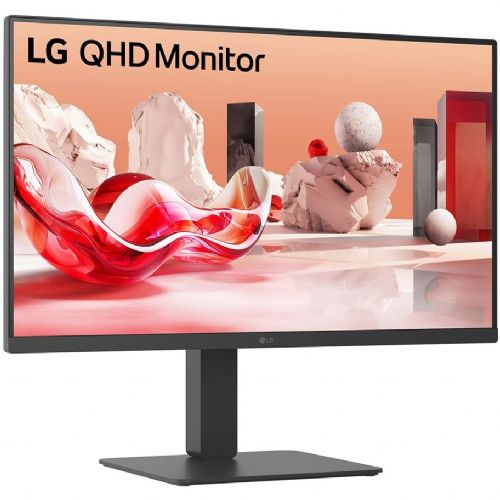 Monitor LG 27BA45QB-B 68,6 cm (27"), 2560x1440 (QHD), 16:9 IPS 5 ms 75 Hz HDR10 2 x HDMI DP Zvočnik Pivot Črna