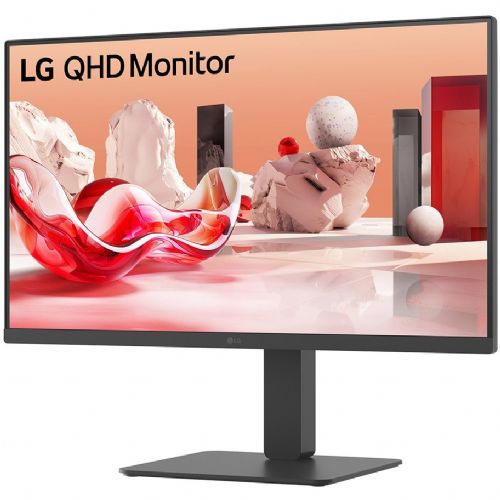 Monitor LG 27BA45QB-B 68,6 cm (27"), 2560x1440 (QHD), 16:9 IPS 5 ms 75 Hz HDR10 2 x HDMI DP Zvočnik Pivot Črna