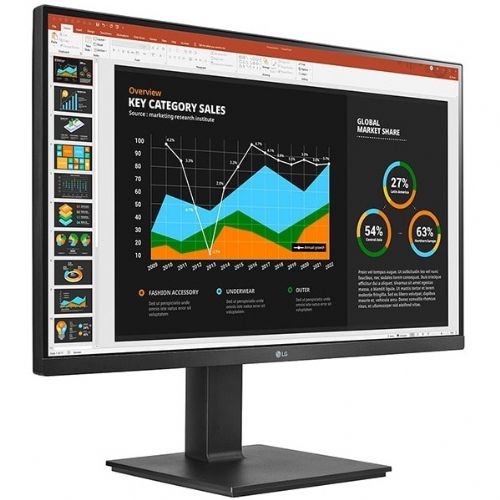 Monitor 27BQ75QB-B 68,58 cm (27"), 2560x1440 (QHD), 350cd/m2, 16:9 5ms IPS HDMI DisplayPort USB-C Pivot WQHD črna