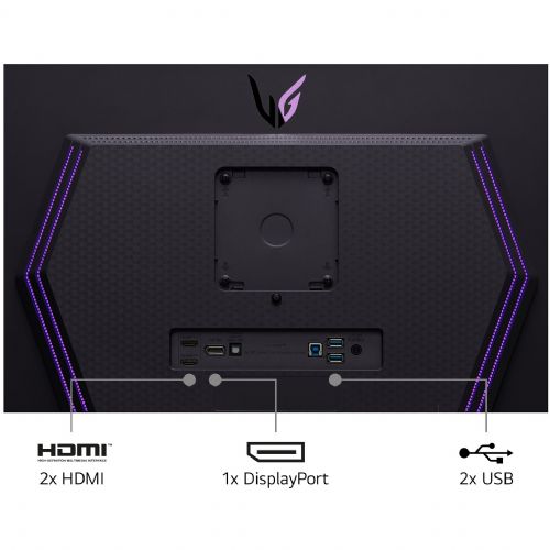 Monitor LG Ultragear 27GS95QE-B 67,3 cm (26,5"), 2560x1440 (QHD), OLED, 275 cd/m2, 16:9 0,03ms 240Hz HDR10 HDMI DP USB Privot Črna