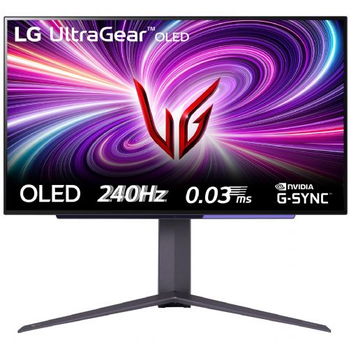 Monitor LG Ultragear 27GS95QE-B 67,3 cm (26,5"), 2560x1440 (QHD), OLED, 275 cd/m2, 16:9 0,03ms 240Hz HDR10 HDMI DP USB Privot Črna