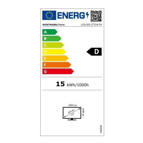 Monitor Terra 2772W PV 68,6 cm (27"), 2560x1440 (QHD), 16:9 WQHD IPS 5ms HDMI DP USB-C zvučnik crni