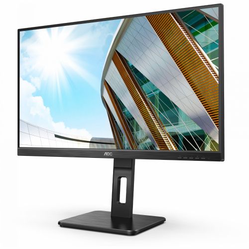 Monitor AOC U27P2CA 68,58 cm (27"), 3840x2160 (4K UHD), IPS, 350 cd/m2, 16:9, 4ms 60Hz HDMI DP USB-C 65W, Pivot Black