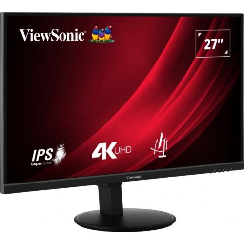 Monitor ViewSonic VG2708-4K, 68,6 cm (27"), 3840 x 2160 (4K UHD), IPS, 360 cd/m2, 16 : 9, 4K, IPS, HDR10, 4 ms, 60 Hz, 2 x HDMI, DP, pivot, črn