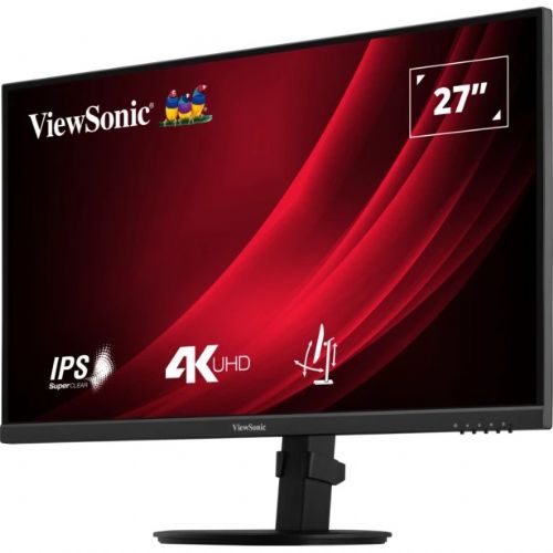 Monitor ViewSonic VG2708-4K, 68,6 cm (27"), 3840 x 2160 (4K UHD), IPS, 360 cd/m2, 16 : 9, 4K, IPS, HDR10, 4 ms, 60 Hz, 2 x HDMI, DP, pivot, črn