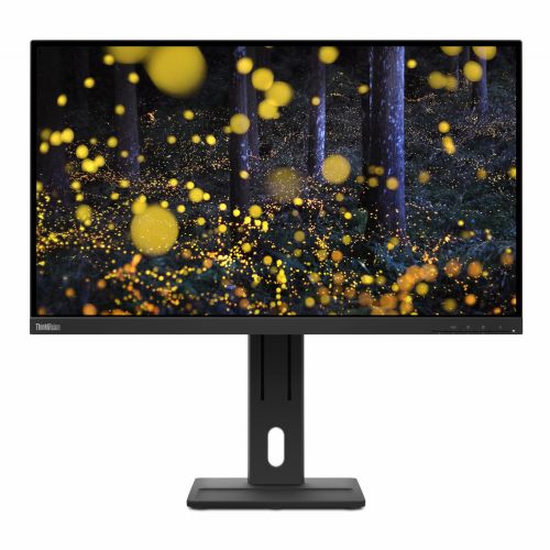 Monitor Lenovo ThinkVision E27q-20, 68,6 cm (27"), 2560 x 1440 (QHD), 16 : 9, QHD, IPS, 4 ms, 75 Hz, HDMI, DP, zvočnik, črn