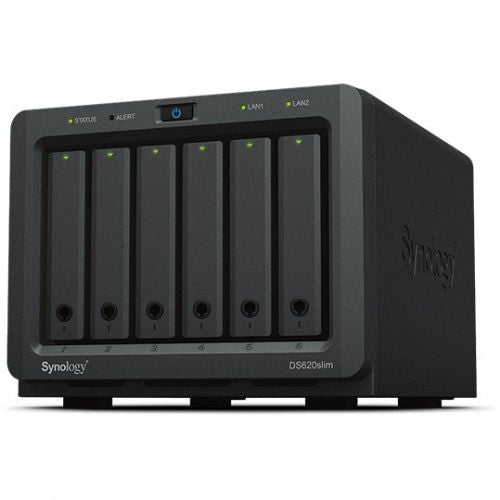 6-Bay Synology DS620SLIM - CPU Celeron J3355 - samo 2.5" Laufwerke