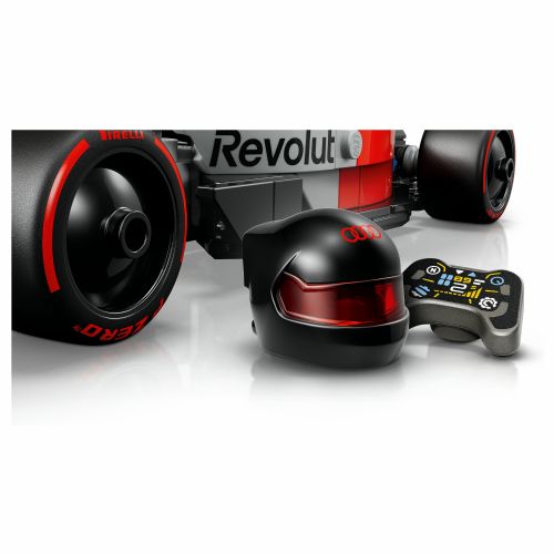 Kocke LEGO Speed Champions 77259 Audi Revolut F1 Team R26, 216 kosov, minifigura, dirkalnik