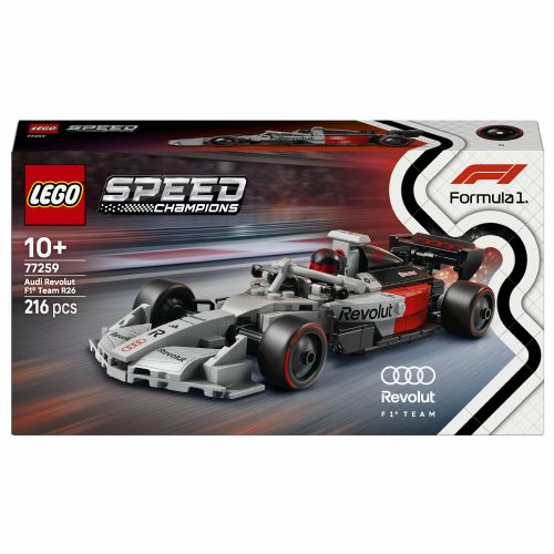 Kocke LEGO Speed Champions 77259 Audi Revolut F1 Team R26, 216 kosov, minifigura, dirkalnik