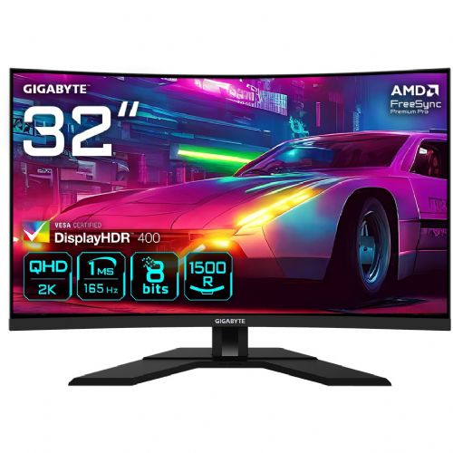 Monitor Gigabyte M32QC 80 cm (31,5"), 2560x1440 (QHD), VA, 350 cd/m2, 16:9, 1ms 165Hz HDR400 2xHDMI DP USB-C 18W, črna