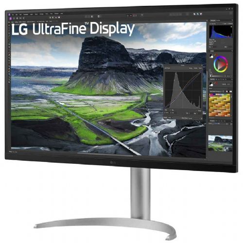 Monitor LG UltraFine 32UQ850V-W 80,1 cm (31,5), 3840x2160 (4K UHD), IPS, 400 cd/m2, 16:9 5ms 60Hz HDMI DP USB-C 90W, zvočnik Pivot Silver 98136253