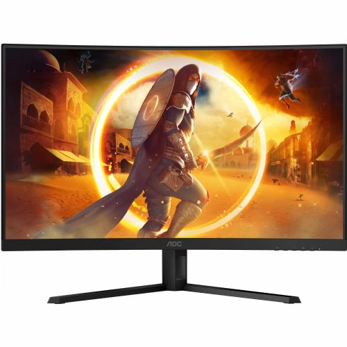 Monitor AOC Gaming CQ32G4VE, 81,3 cm (32"), 2560 x 1440 (QHD), 16 : 9, ukrivljen, FastVA, 0,5 ms, 180 Hz, HDR10, HDMI, DP, črn