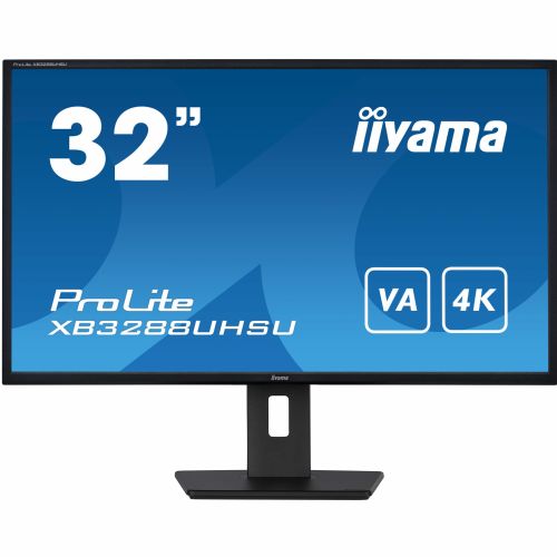 Monitor Iiyama ProLite XB3288UHSU-B5 80,1 cm (31,5), 3840x2160 (4K UHD), 60Hz, 3ms 2xHDMI DP LS Black