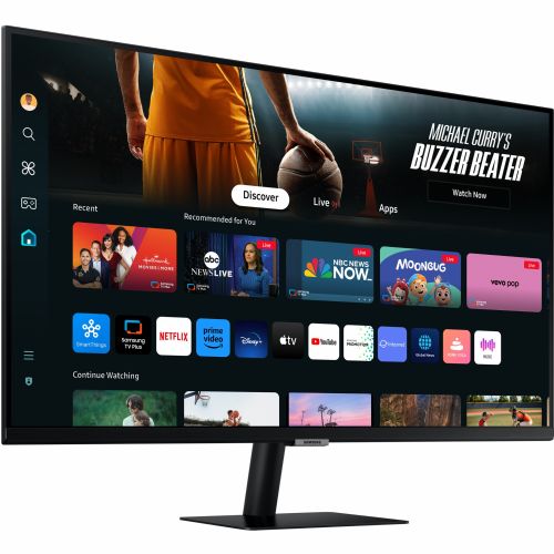 Monitor Samsung LS32DM700UUXEN, 81,3 cm (32"), 3840 x 2160 (4K UHD), 16:9, 4 ms, 60 Hz, HDMI, USB-C (65 W), Tizen, Wi-Fi, zvučnik, crni