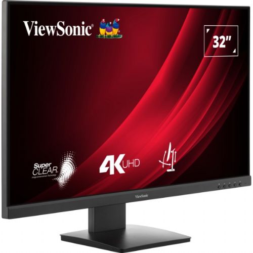 Monitor ViewSonic VG3208-4K, 81,3 cm (32"), 3840 x 2160 (4K UHD), VA, 300 cd/m2, 16 : 9, HDR10, 4 ms, 60 Hz, 2 x HDMI, DP, črn