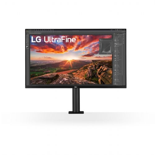 Monitor LG UltraFine Ergo 32UN880K-B 81,3 cm (32"), 3840x2160 (4K UHD), IPS, 350 cd/m2, 5ms, 16:9, HDMI, USB-C 60W, 10W zvočniki,