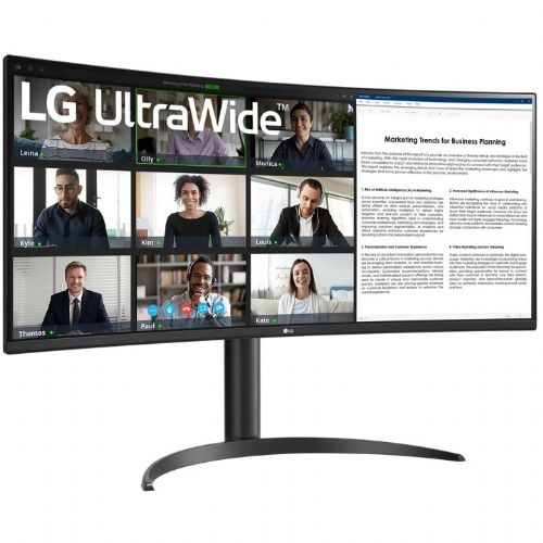 Monitor LG Ultra Wide 34WR55QK-B.AEU, 86,4 cm (34"), 3440 x 1440 (QHD), VA, 300 cd/m2, 5 ms, HDR10, 2 x HDMI, DP, USB-C (65 W), crni 98138488