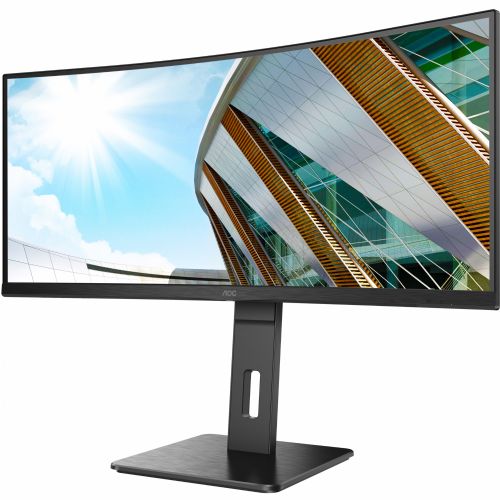 Monitor AOC Pro-Line CU34P2A, 86,4 cm (34''), 2K UHD (3440 x 1440), 21 : 9, 1 ms, USB, 2 x HDMI, DisplayPort, VESA, zvočniki, črn
