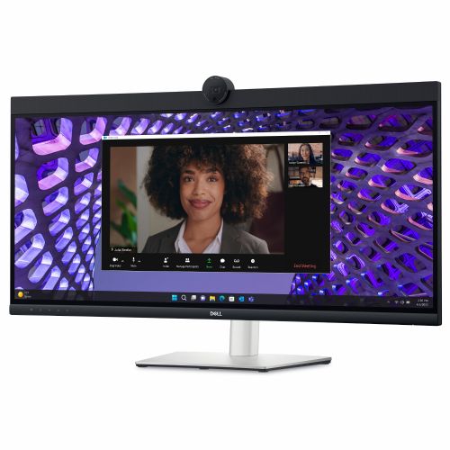 Monitor Dell 34 Curved P3424WEB 86,36 cm (34,0"), 3440x1440 (UWQHD), IPS, 300cd/m2, 21:9, 60Hz, kamera, zvočniki, USB-C 90W, siva (210-BFOB)
