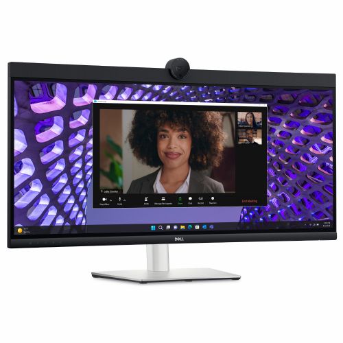 Monitor Dell 34 Curved P3424WEB 86,36 cm (34,0"), 3440x1440 (UWQHD), IPS, 300cd/m2, 21:9, 60Hz, kamera, zvočniki, USB-C 90W, siva (210-BFOB)