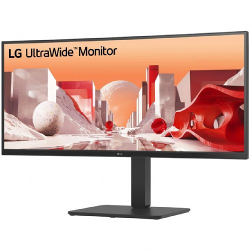 Monitor LG 34BA75QE-B 86,4 cm (34"), 3440x1440 (QHD), IPS, 300 cd/m2, 21:9 zakrivljeni 5 ms 60Hz HDR10 HDMI DP USB-C 90 W, zvučnik