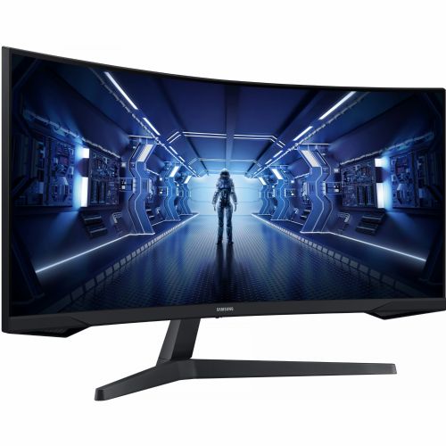 Monitor Samsung Odyssey C34G55TWWP ukrivljen 86,36 cm (34,0"), 3440x1440 (QHD), 250cd/m2, 21:9 1ms 144Hz HDMI DisplayPort VESA Ultra WQHD črna