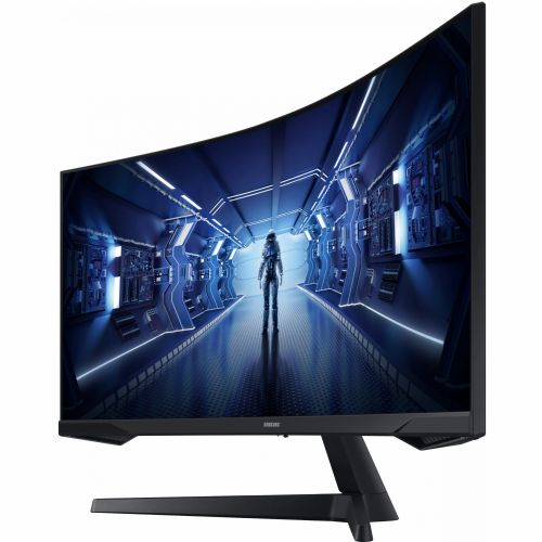 Monitor Samsung Odyssey C34G55TWWP ukrivljen 86,36 cm (34,0"), 3440x1440 (QHD), 250cd/m2, 21:9 1ms 144Hz HDMI DisplayPort VESA Ultra WQHD črna