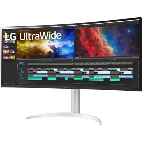 Monitor LG UltraWide 38BQ85C-W 95,25 cm (37,5"), 3840x1600 (WQHD+), IPS, 300cd/m2, 21:9, 5ms, 75Hz, HDMI, DP, USB-C 90W, zvučnik, bijeli