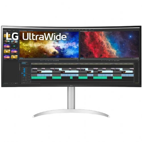 Monitor LG UltraWide 38BQ85C-W 95,25 cm (37,5"), 3840x1600 (WQHD+), IPS, 300cd/m2, 21:9, 5ms, 75Hz, HDMI, DP, USB-C 90W, zvočnik, bel
