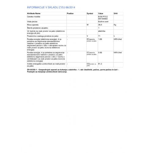 Ugradbena pećnica Electrolux EOE7P31Z piroliza