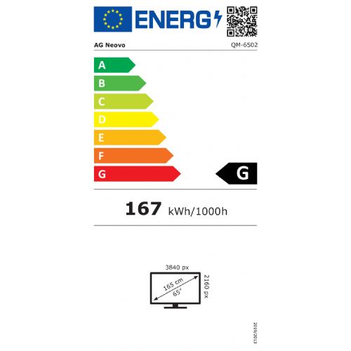 AG neovo QM-6502 165,1 cm (65") LED črna (posredovanje)