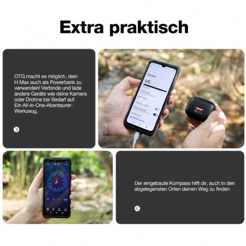 Robusten pametni telefon AGM Mobile H MAX Outdoor 128GB 4RAM 4G črn