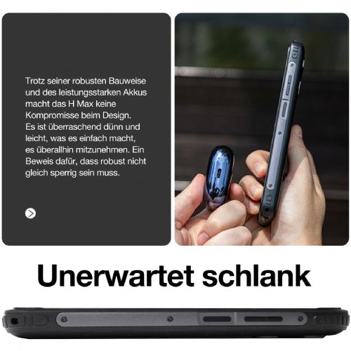 Robusten pametni telefon AGM Mobile H MAX Outdoor 128GB 4RAM 4G črn