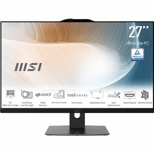 Računalnik AIO MSI Modern AM272P 1M-836DE i5-120U/8GB/SSD 512GB NVMe/68,6 cm (27") FHD/DE/Win11Pro