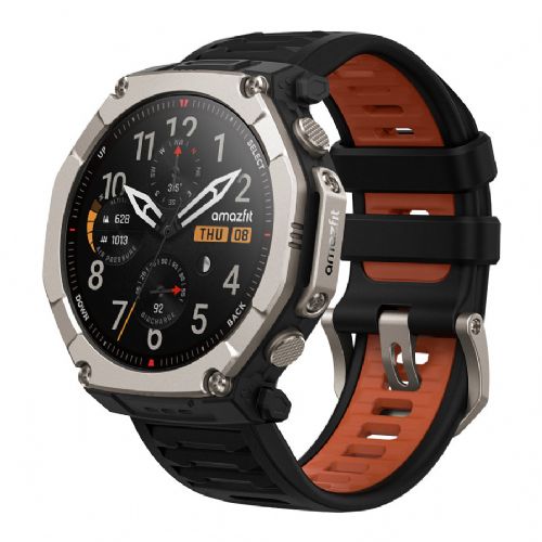 Pametna ura Amazfit T-Rex Ultra 2 črna, AMOLED zaslon, GPS, 10 ATM, 30 dni baterija, HYROX način