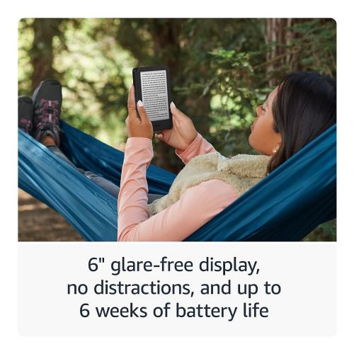 E-bralnik Amazon Kindle 2024 6" 16GB črna brez bleščanja brez oglasov Wi-Fi USB-C