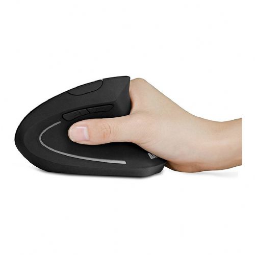 ANKER A7852 brezžična vertikalna ergonomska miška 2.4G z nano USB ključkom, gumboma naprej/nazaj (2x AAA bateriji nista priloženi)