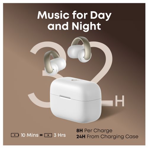 Slušalke Anker Soundcore AeroClip, bele, odprte, brezžične