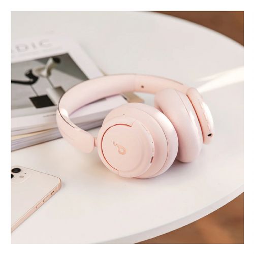 Slušalke Anker Soundcore Life Q30 aktivno odpravljanje šuma, Bluetooth 5.3, 60 ur delovanja, hitro polnjenje, sakura pink