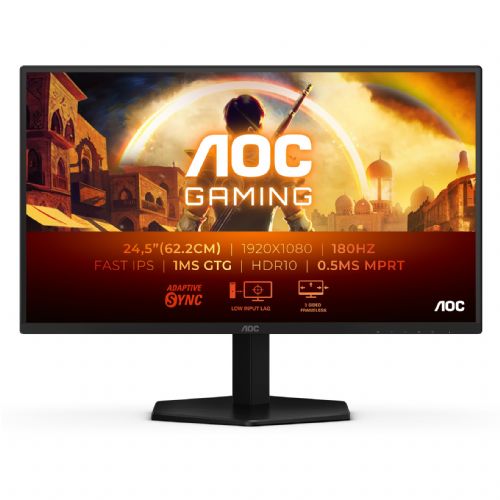 Monitor AOC 25G42E 62,2 cm (24,5"), 1920x1080 (FHD), IPS, 300cd/m2, 16:9 HDMI/DP 180 Hz 1 ms G-Sync