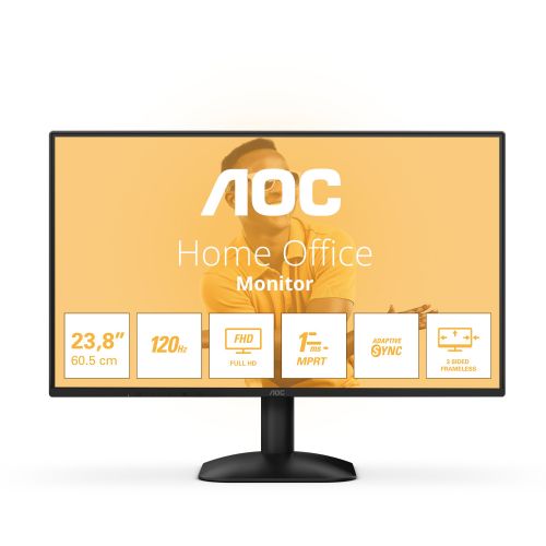 Monitor AOC 24B31H 60,5 cm (23,8"), 1920x1080 (FHD), IPS, 300cd/m2, 1ms, 16:09 HDMI+D-Sub IPS črne barve