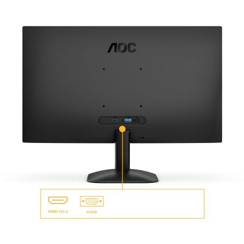 Monitor AOC 24B31H 60,5 cm (23,8"), 1920x1080 (FHD), IPS, 300cd/m2, 1ms, 16:09 HDMI+D-Sub IPS črne barve