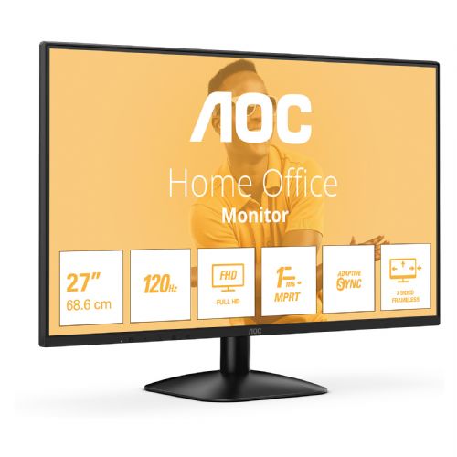 Monitor AOC 27B31H 68,6 cm (27"), 1920x1080 (FHD9, IPS, 300cd/m2, 16:09 VGA+HDMI IPS črne barve